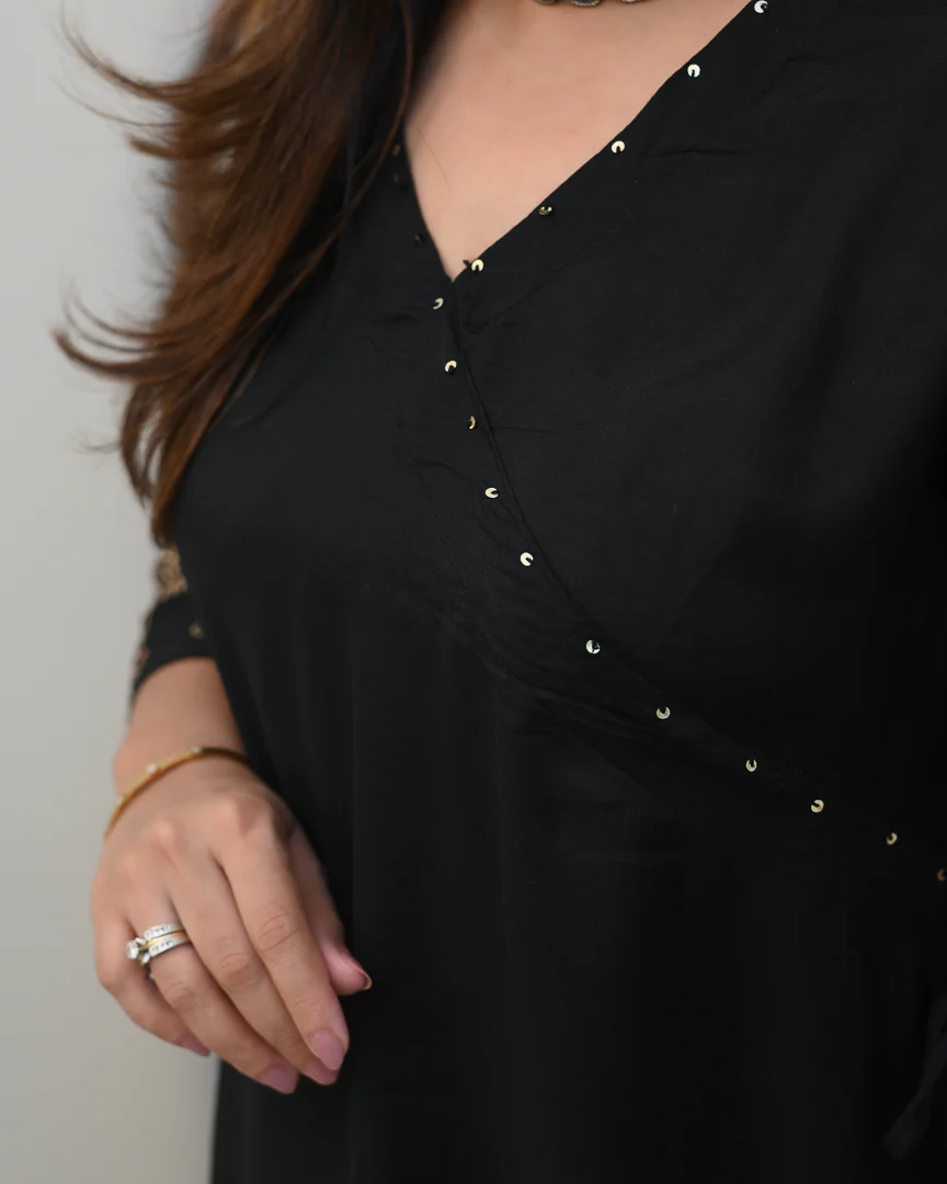 Aashna Muslin A-line plazo Coord Set - Image 10