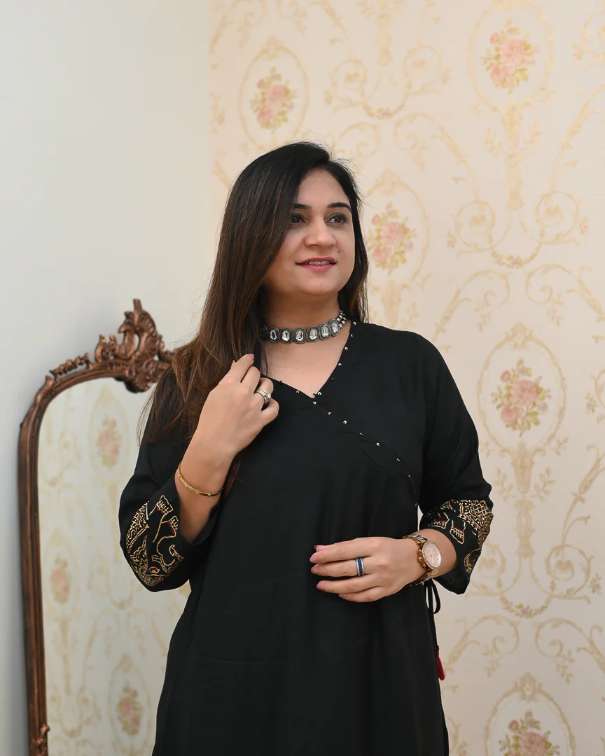 Aashna Muslin A-line plazo Coord Set - Image 12