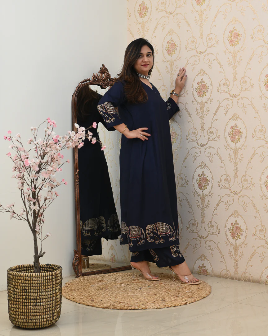 Aashna Muslin A-line plazo Coord Set - Image 9