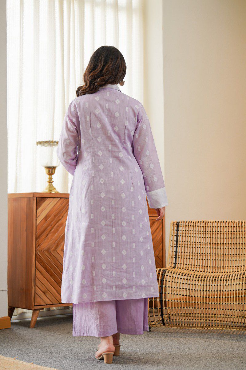 Alavya Cotton Angrakha Hand Detailed Cotton Pant Set - Image 9