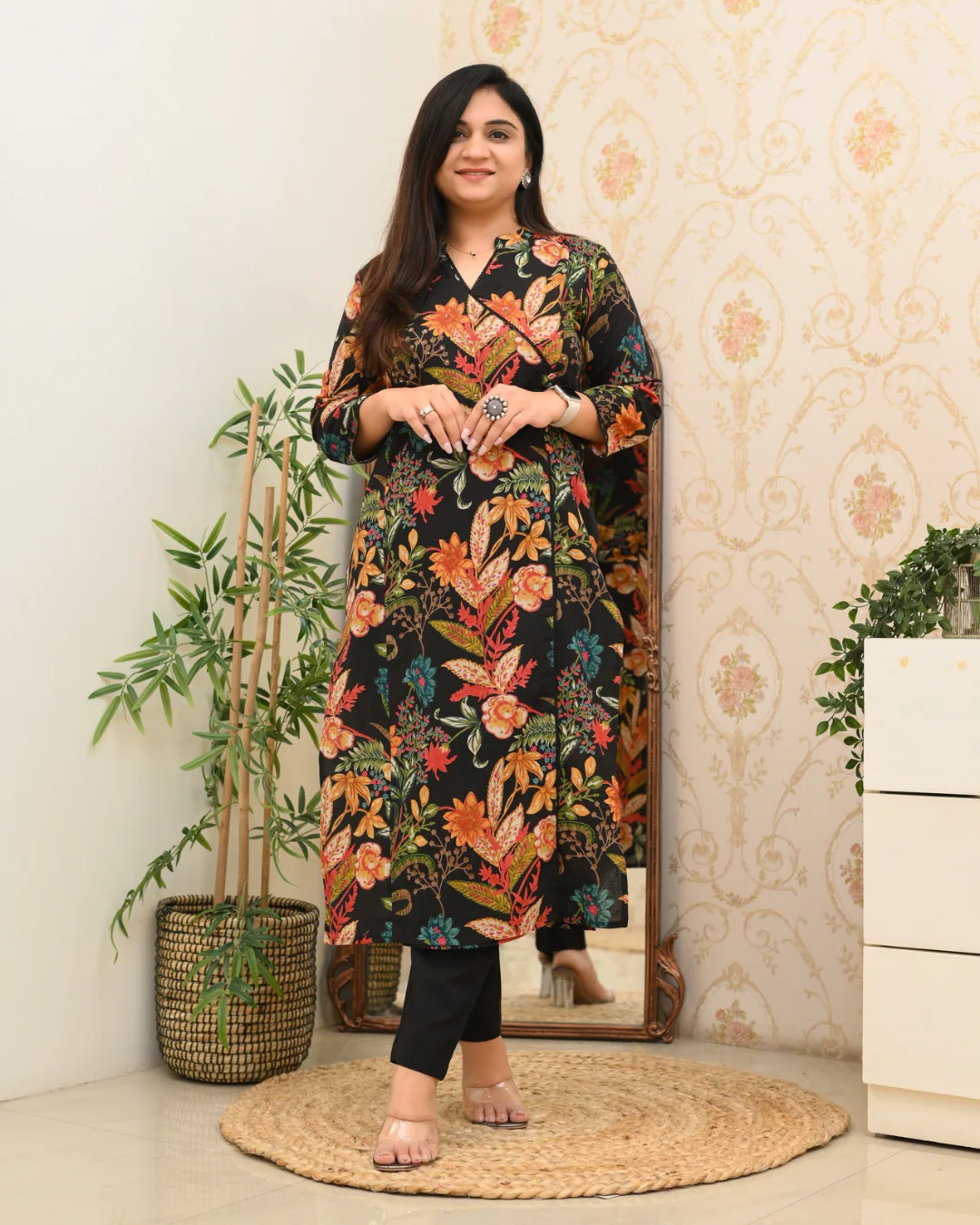 Anushka Casual Angrakha Style Cotton Pant Set - Image 7