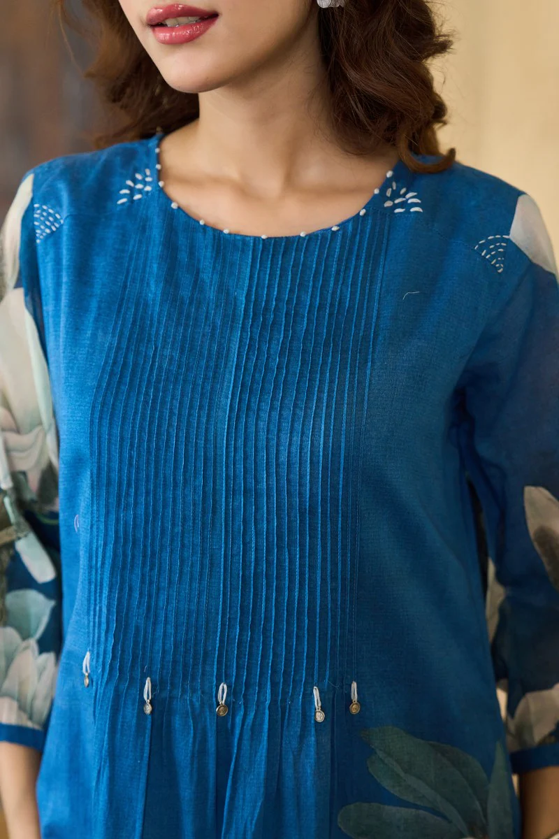 Avantika Mul Cotton A-line Pant Set - Image 6