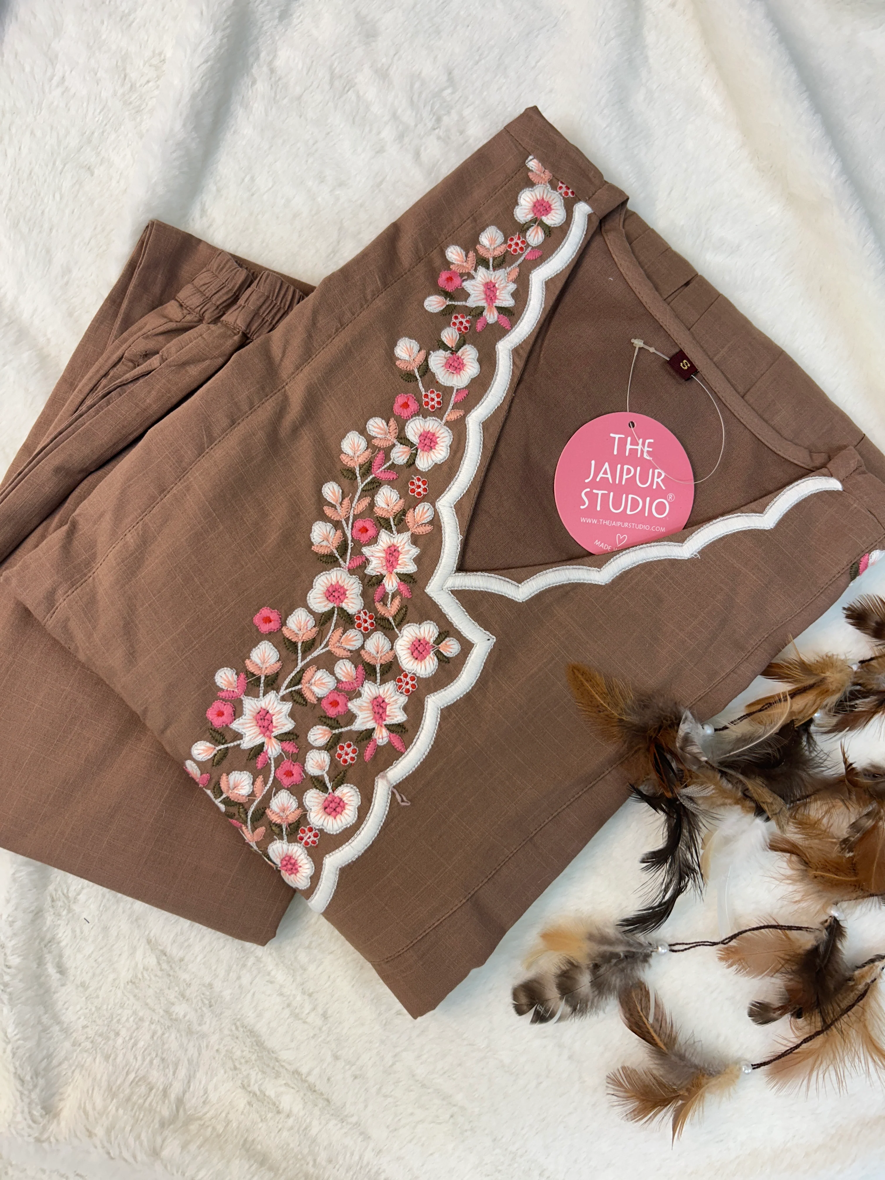 Cotton Embroidered Casual Coord Set - Image 9