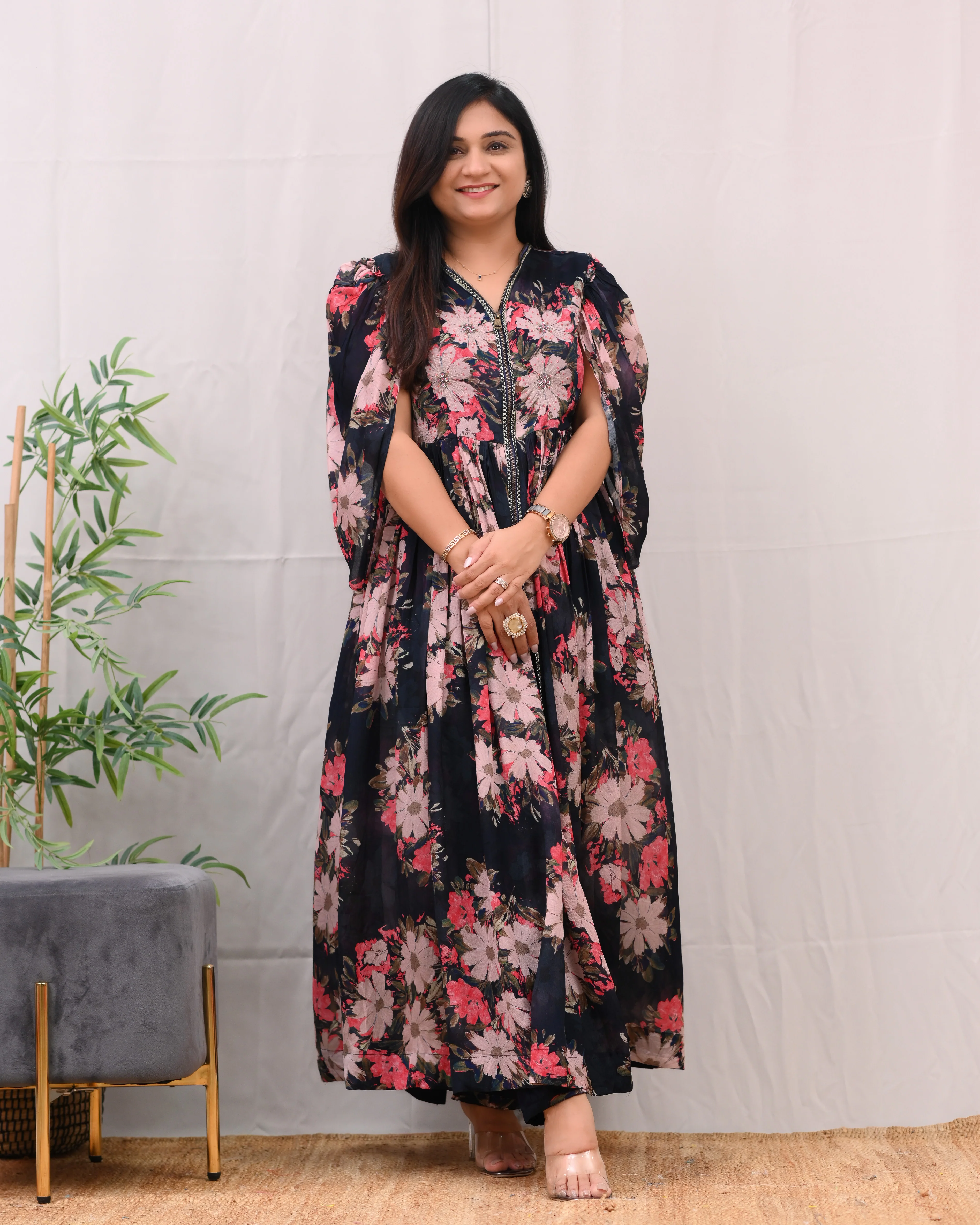 Eila Chinnon HandEmbroidered Indowestern Set - Image 3