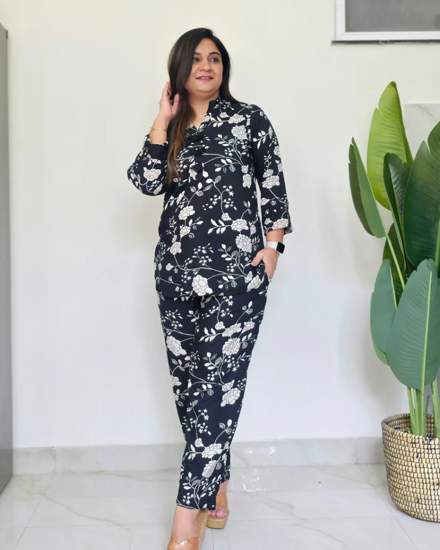 Jasmine Rayon Floral Coord Set - Image 2