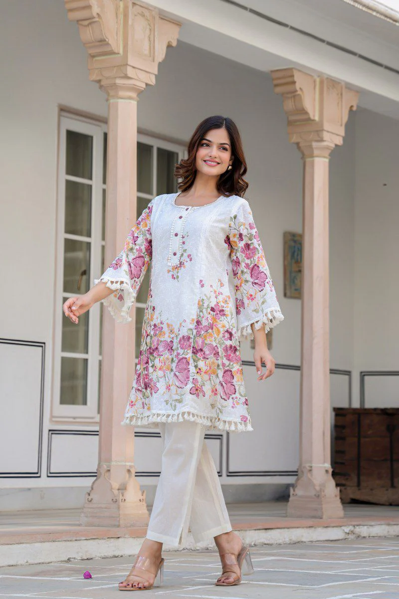 Kashvi Premium Mul Cotton Floral Coord Set - Image 2