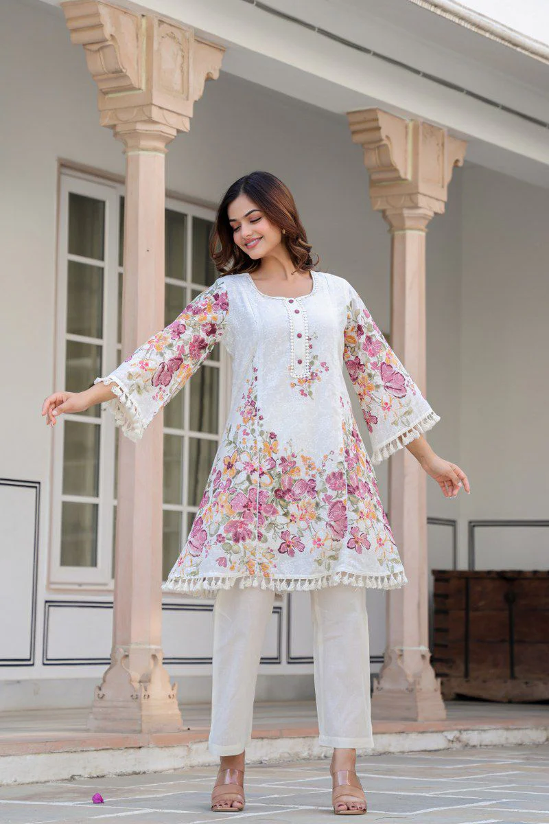 Kashvi Premium Mul Cotton Floral Coord Set - Image 3