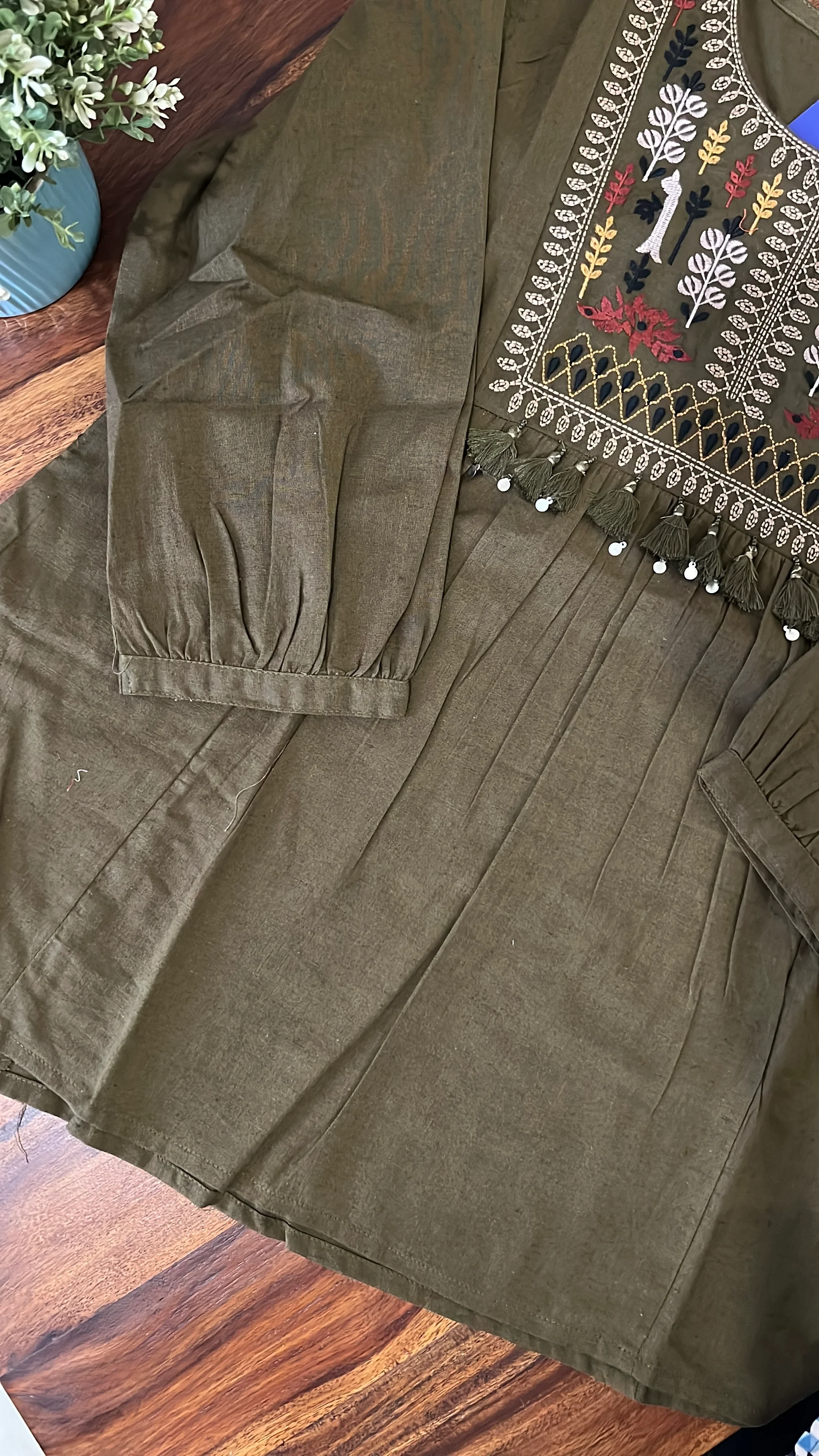 Krisha Cotton Embroidered Short Top - Image 9