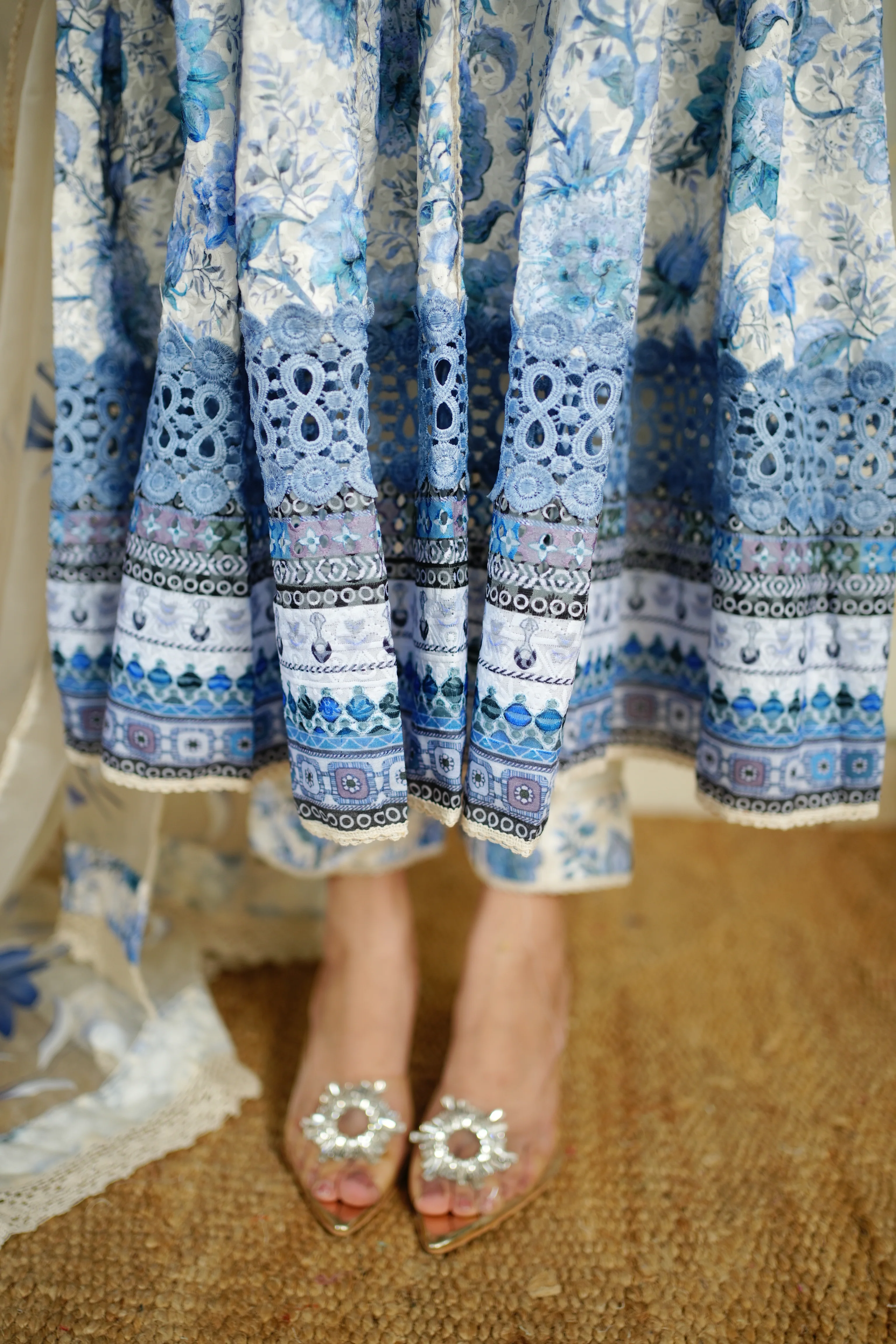 Mahak Cotton Sciffili Embroidered Anarkali Set - Image 10