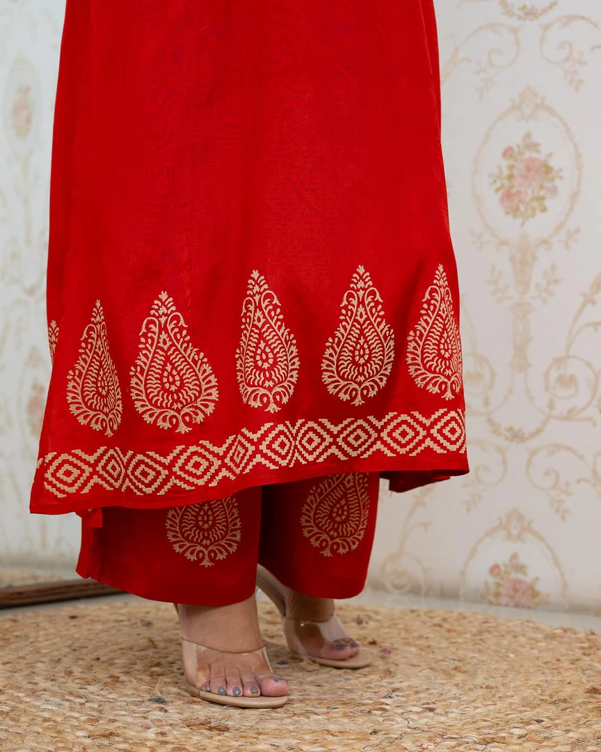 Mayra Muslin Handblock Print Coord Set - Image 8
