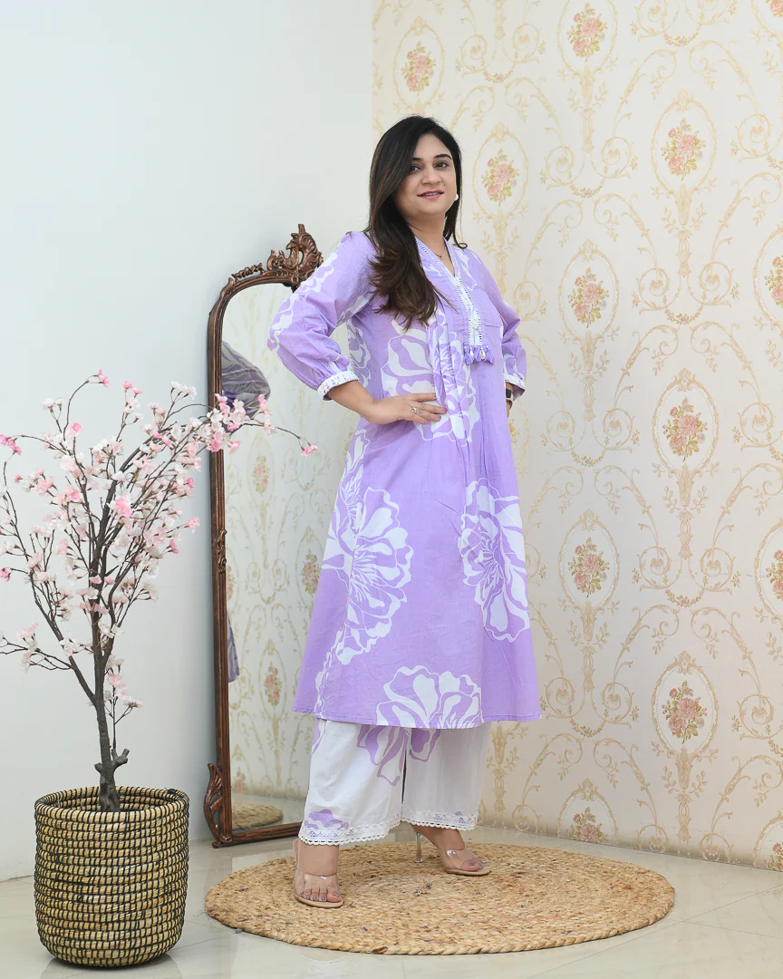 Mishika Cotton A-line Coord set - Image 11