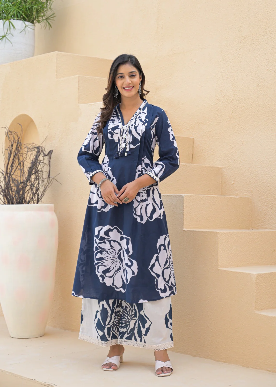 Mishika Cotton A-line Coord set - Image 27