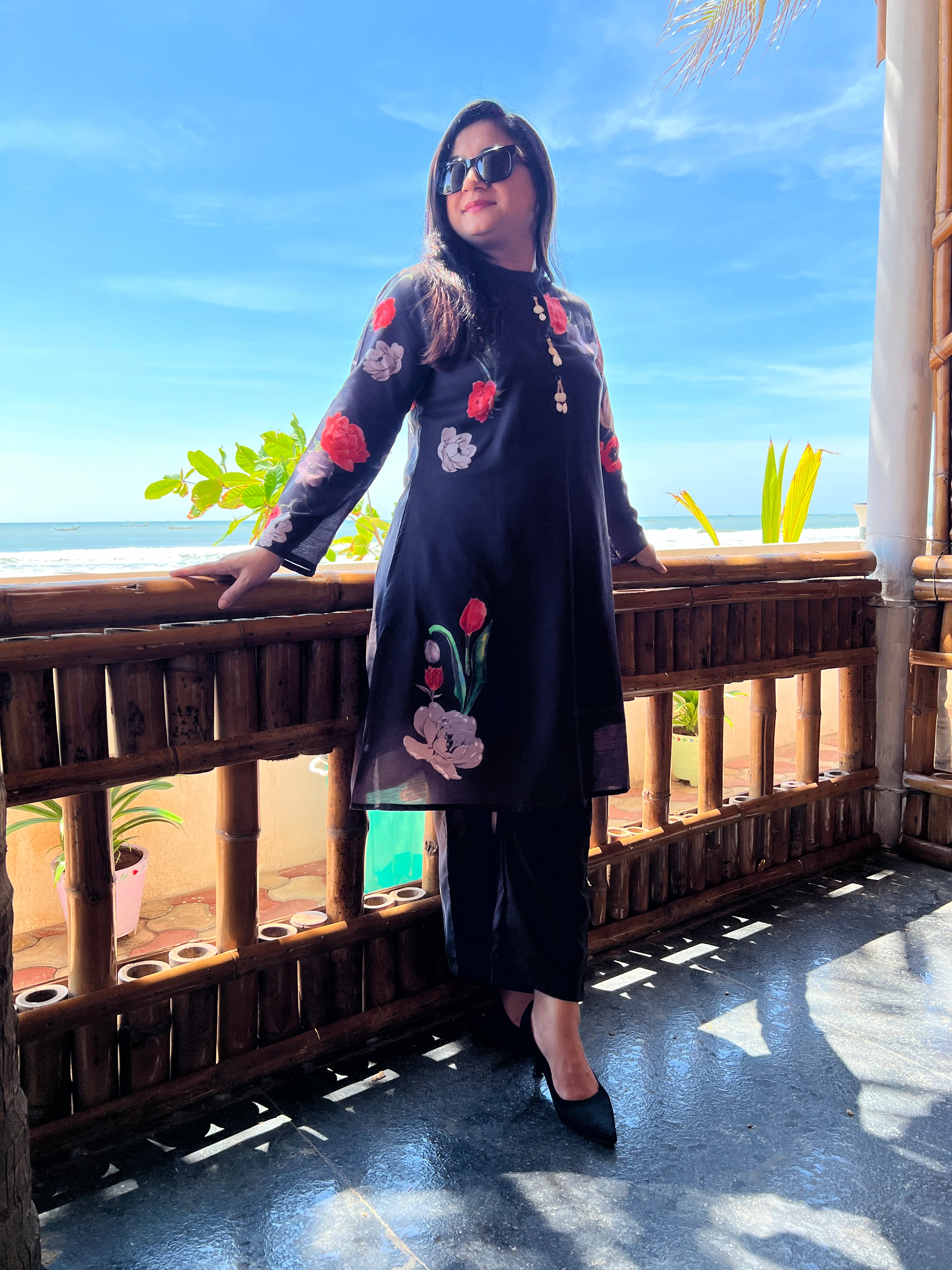 Muslin Rose Digital Print Coord set - Image 4