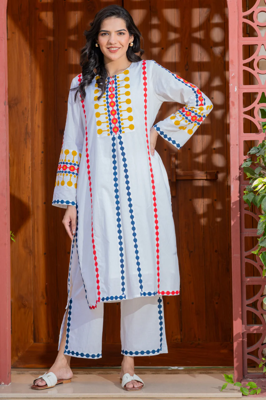 Naaz Multicolor Cotton A-line Coord - Image 2