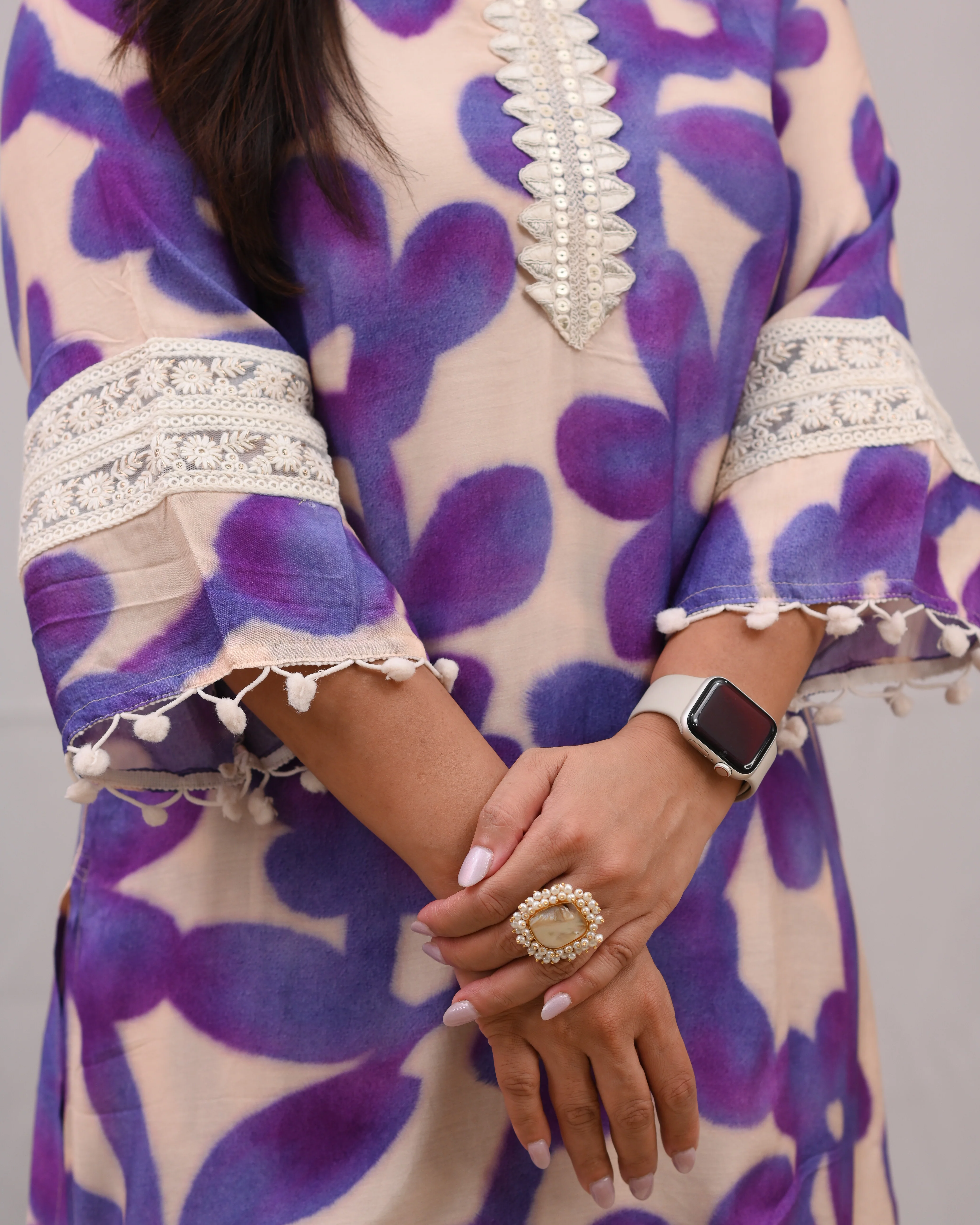 Namya Muslin Embroidered Plazo Set - Image 6