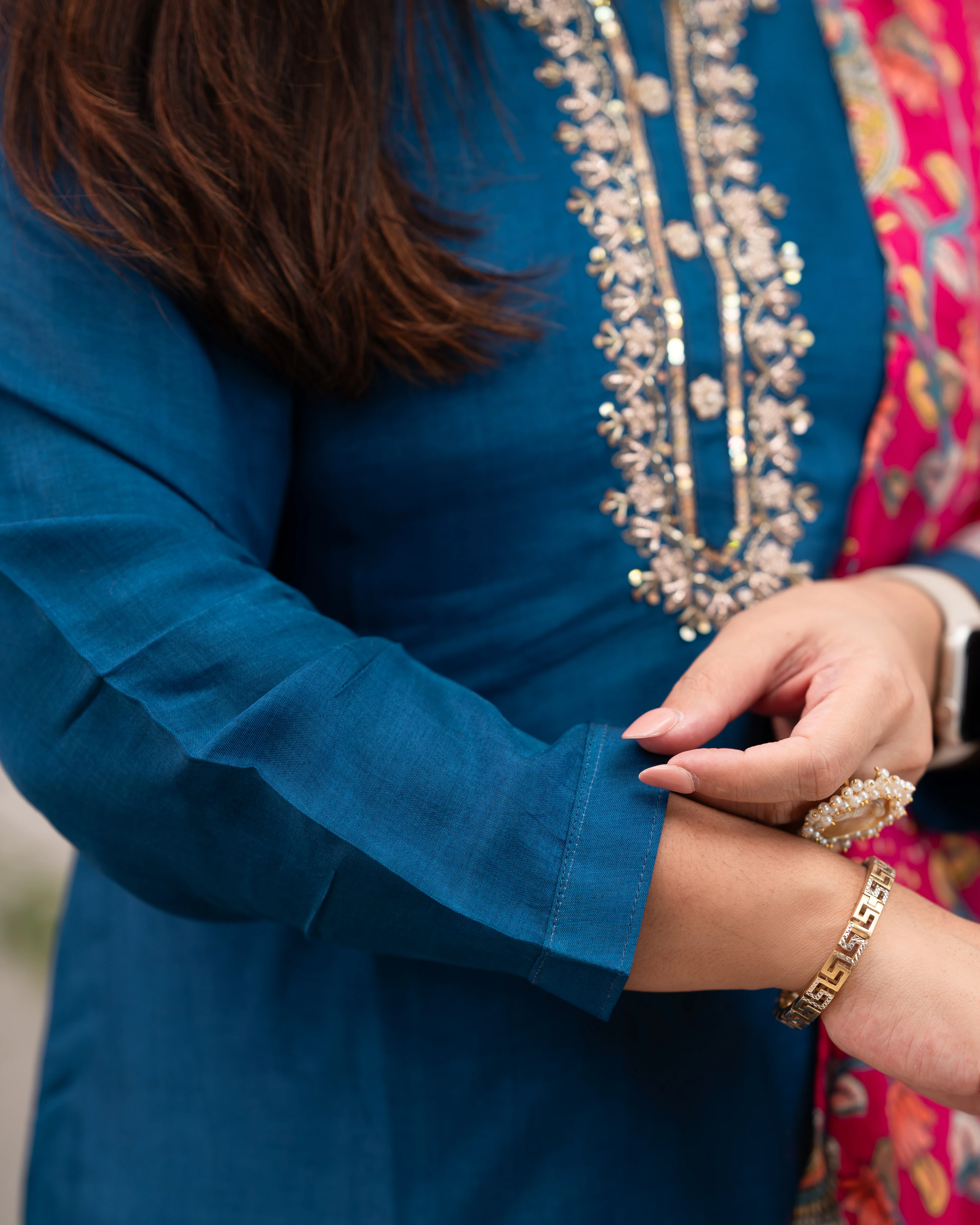 Neelam silk Embroidered Pant Set - Image 6