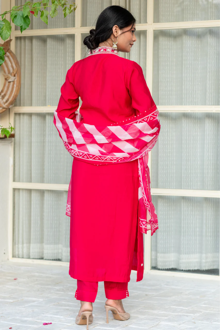 Noor Silk Handwork Pant Set - Image 6