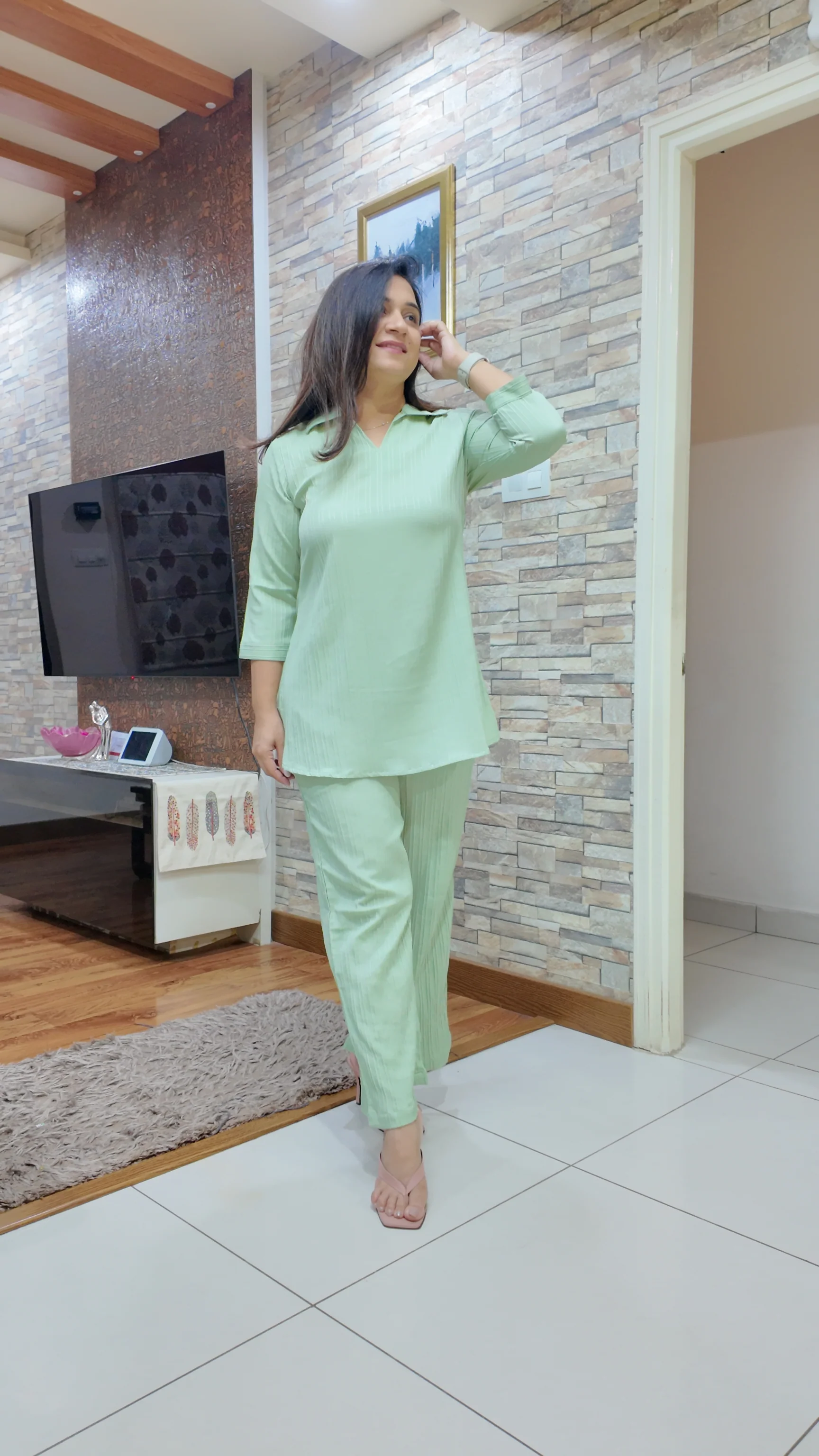 Nyasa Lycra Korean Coord Set - Image 7