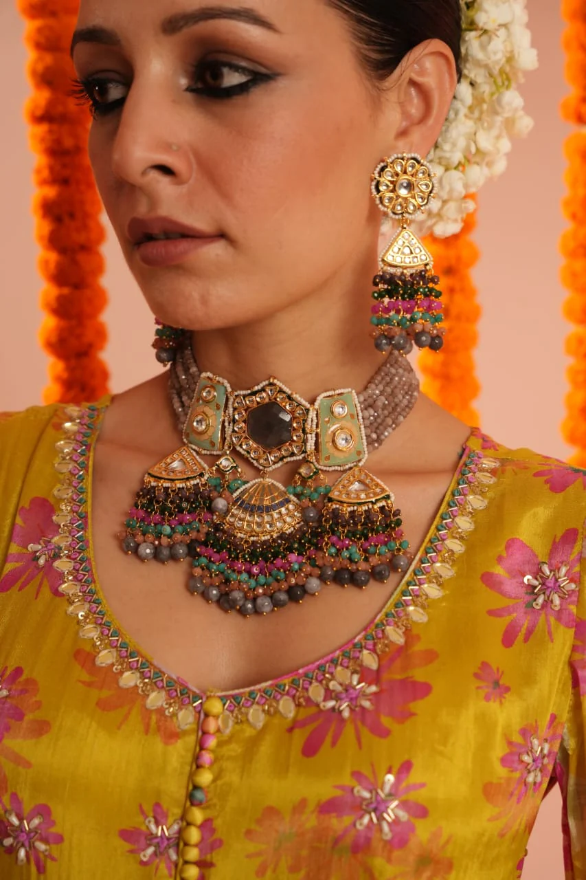 Premium Chinon Embroidered Dupatta Set - Image 7
