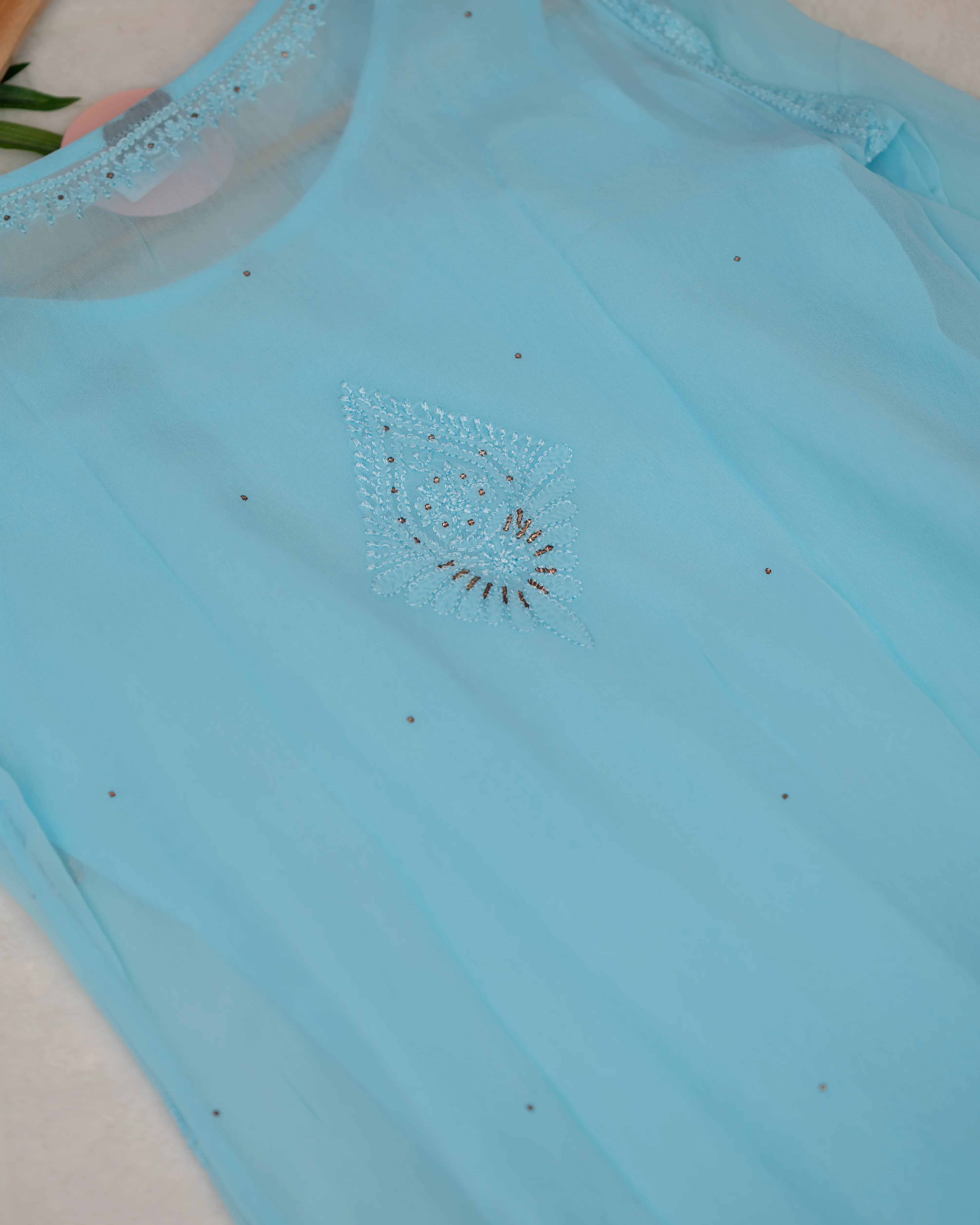 Premium Georgette Lucknowi Kurta - Image 5