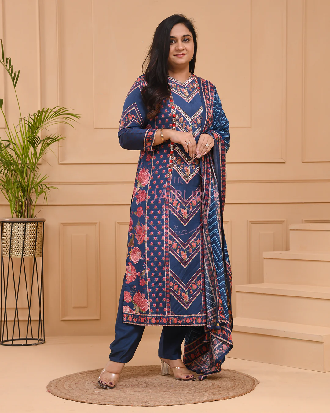Premium Muslin HandEmbroidered Pant Set - Image 8