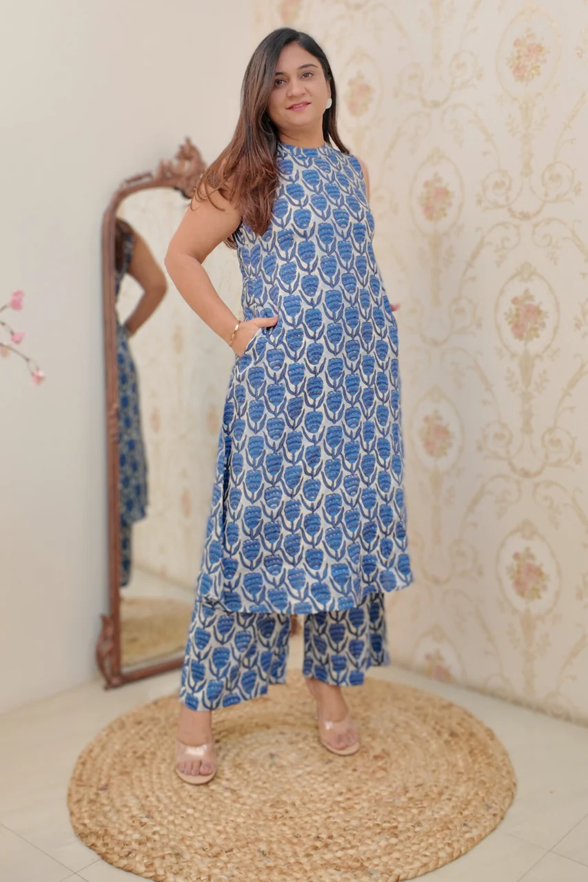 Rayon Printed Casual A-line Coord Set - Image 11