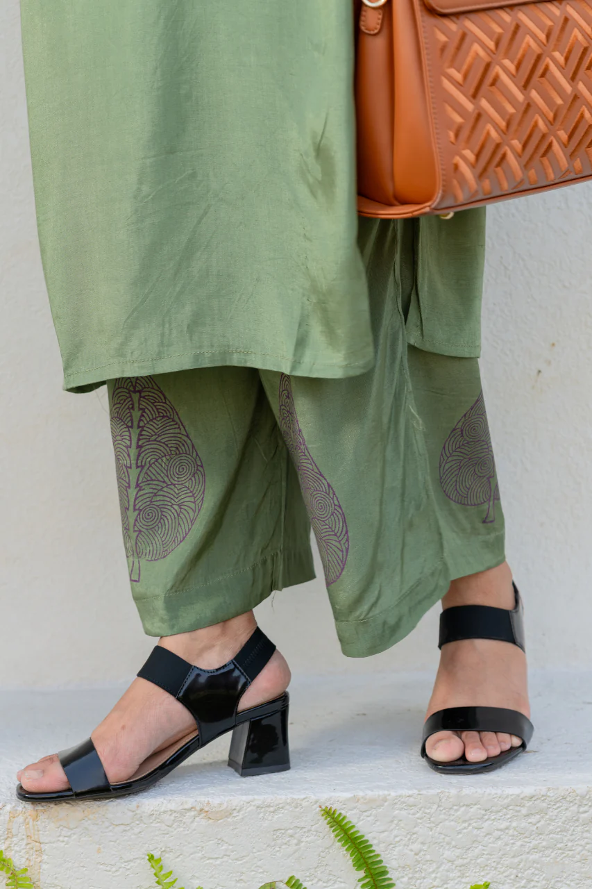Rubab Muslin Handblock Print Coord Set - Image 6