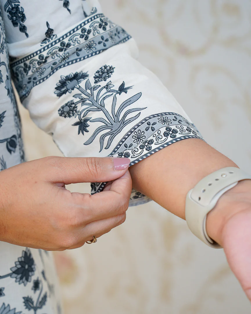 Ruhi Cotton Embroidered A-line Divider set - Image 13