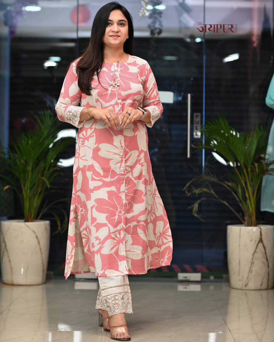 Safia Cotton A-line Pant Set - Image 4