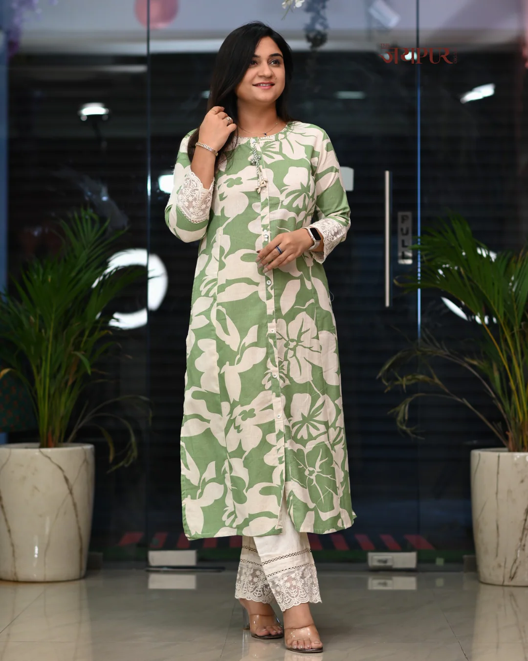 Safia Cotton A-line Pant Set - Image 8
