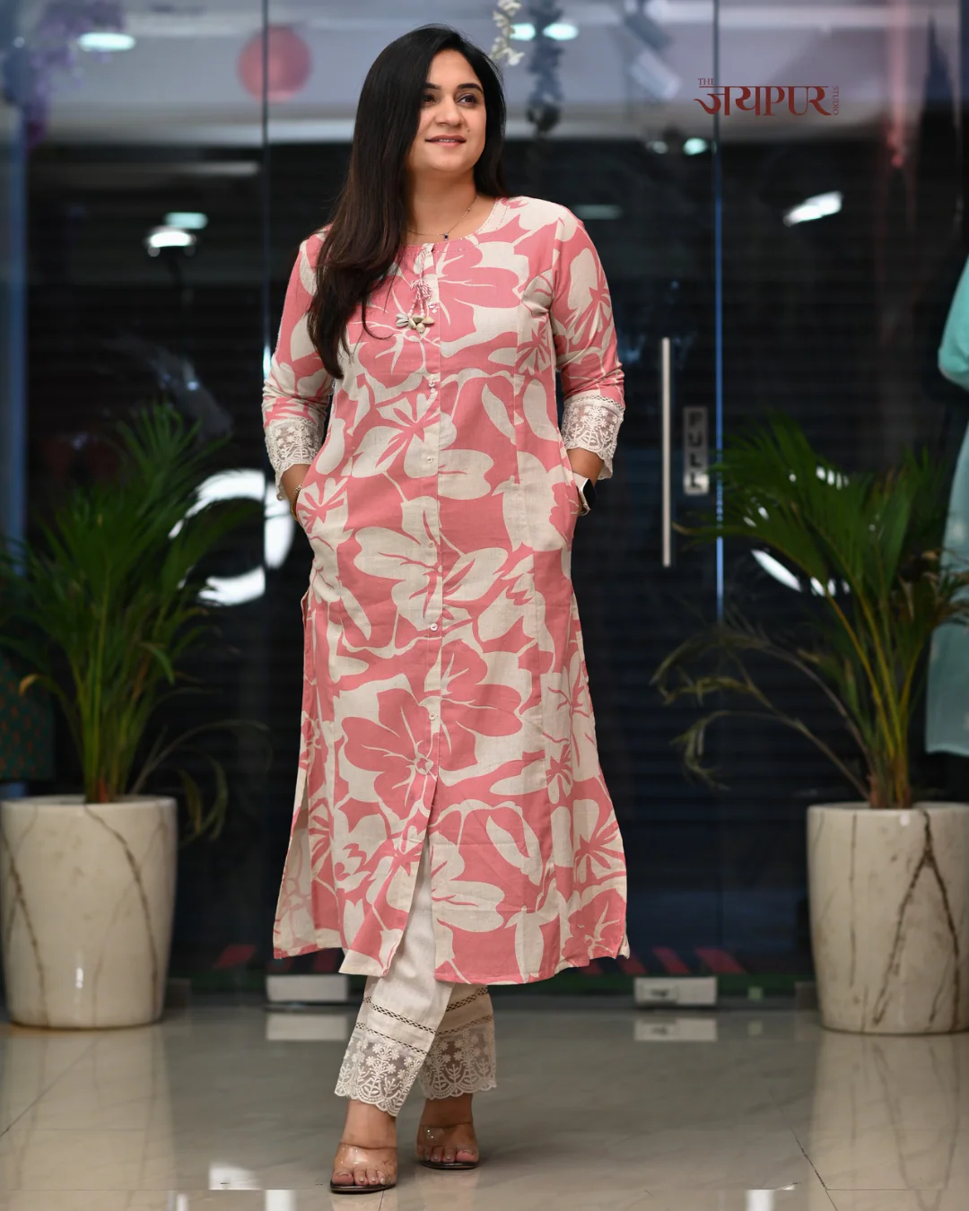 Safia Cotton A-line Pant Set - Image 9