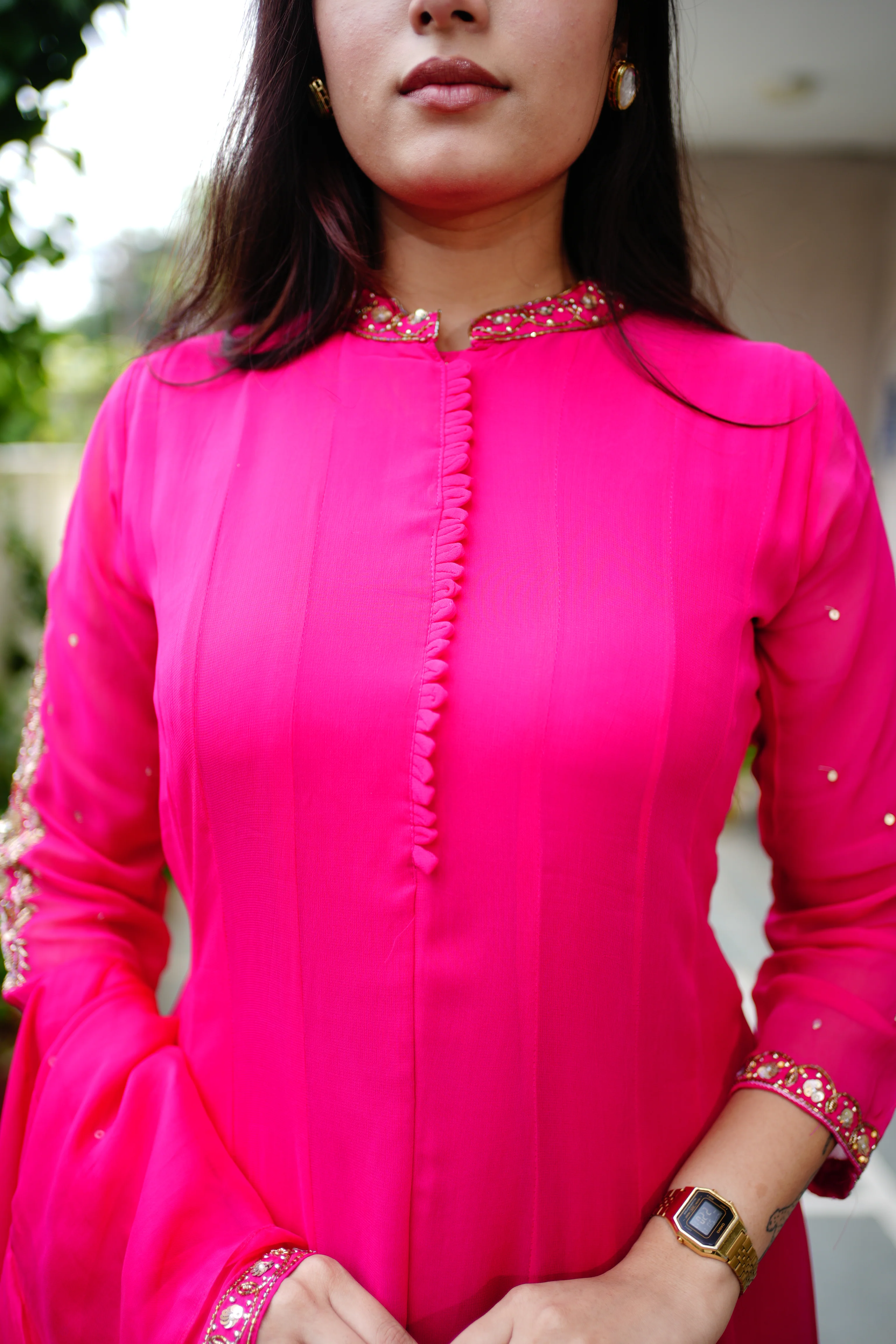 Sahaj Georgette HandEmbroidered Anarkali Set - Image 8