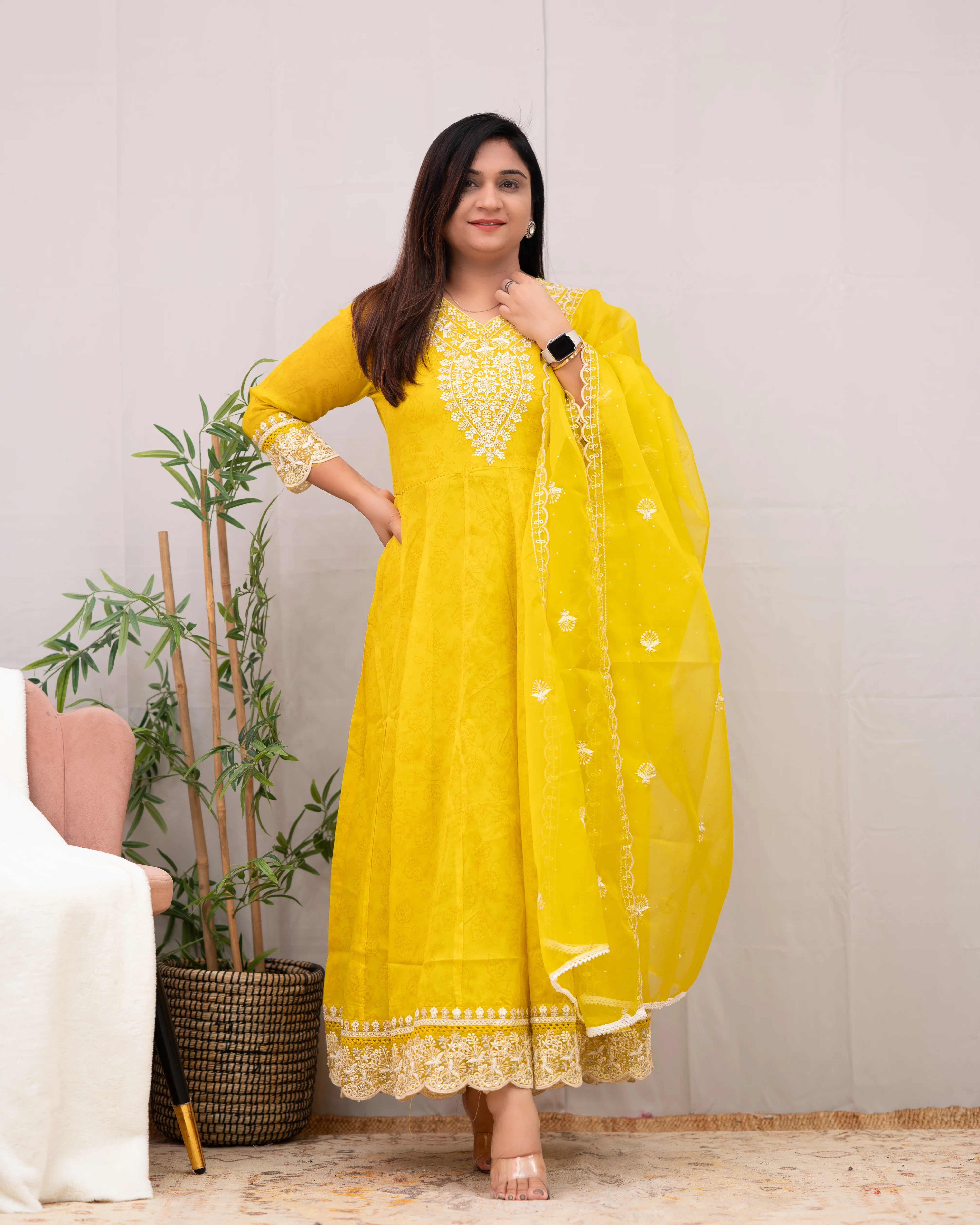 Sahaj Premium Organza embroidered Pant Set - Image 14