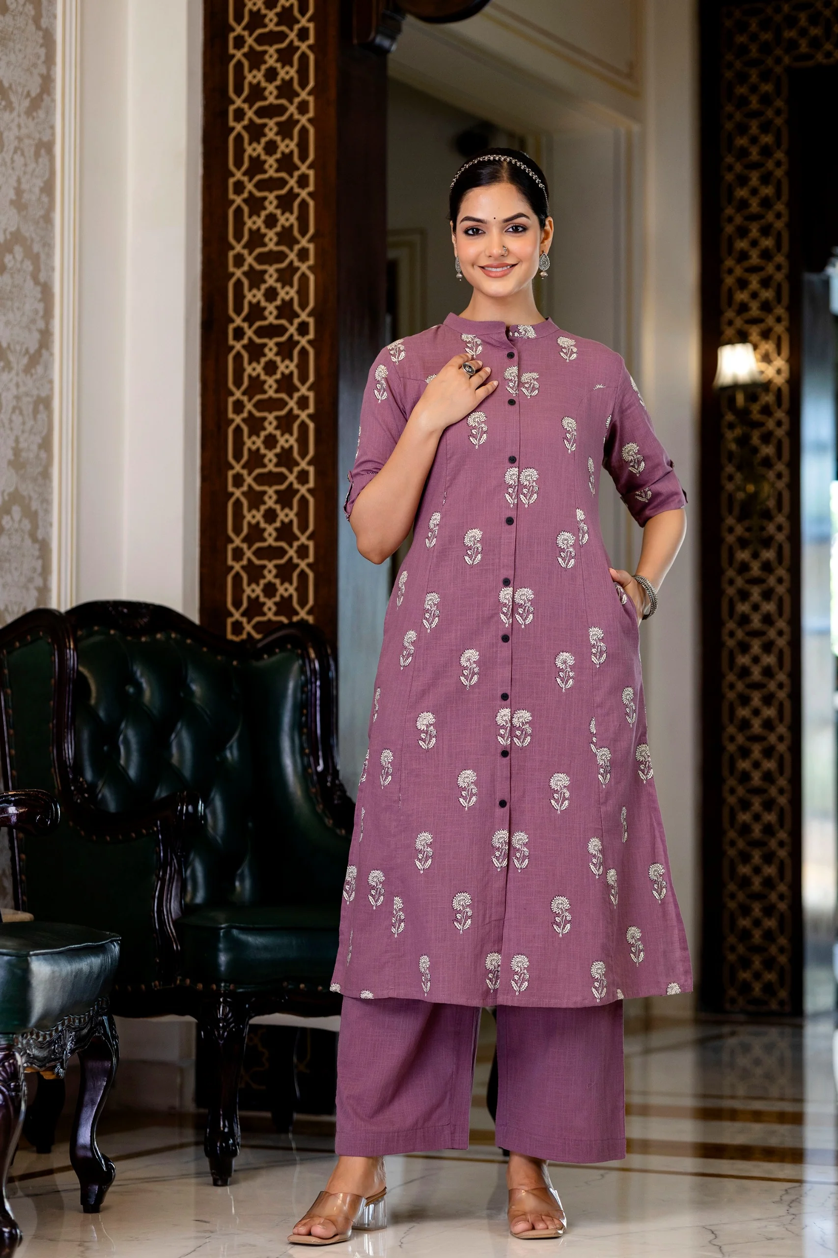 Simran Cotton A-line Coord Set - Image 5