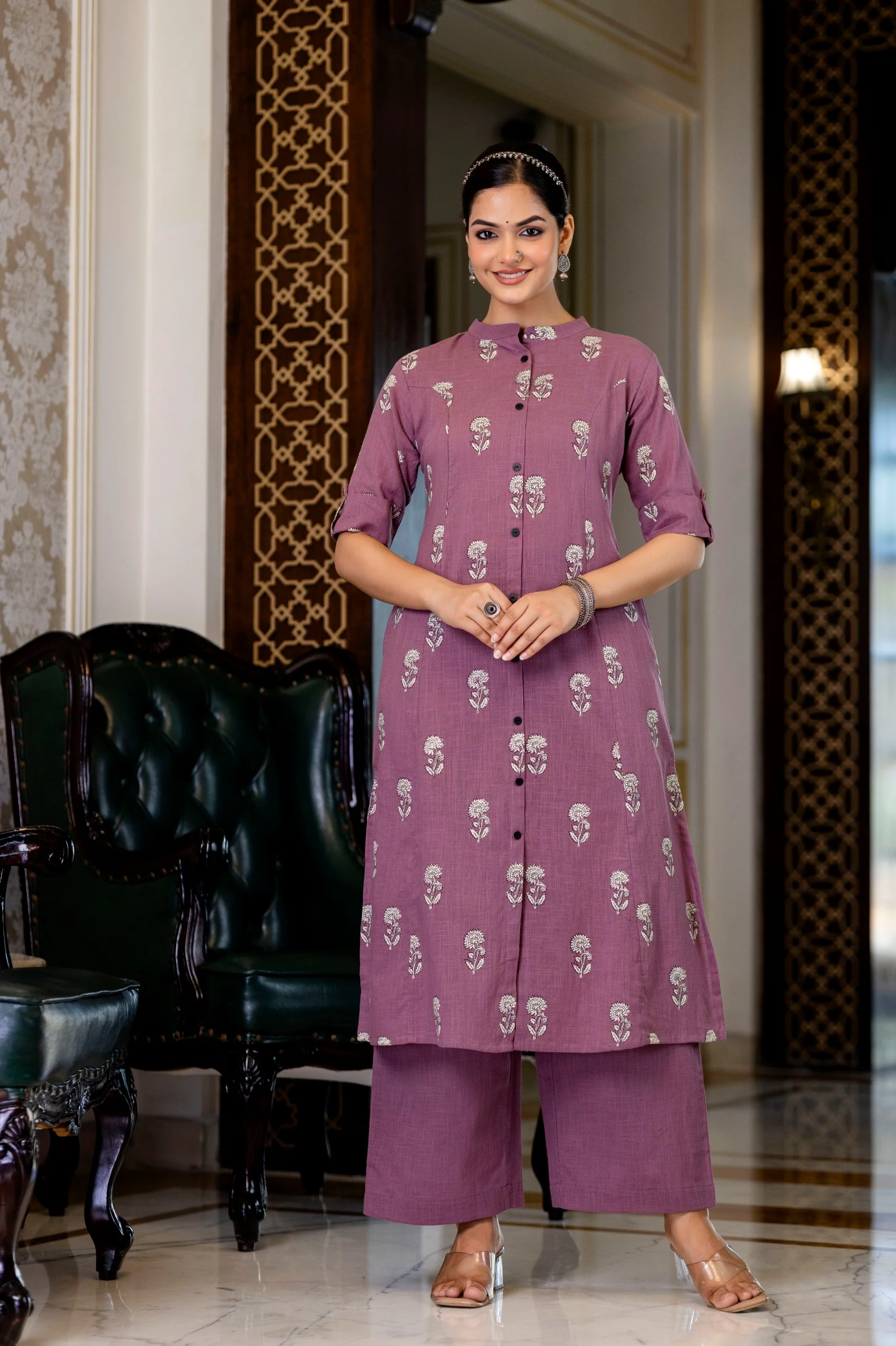 Simran Cotton A-line Coord Set - Image 9