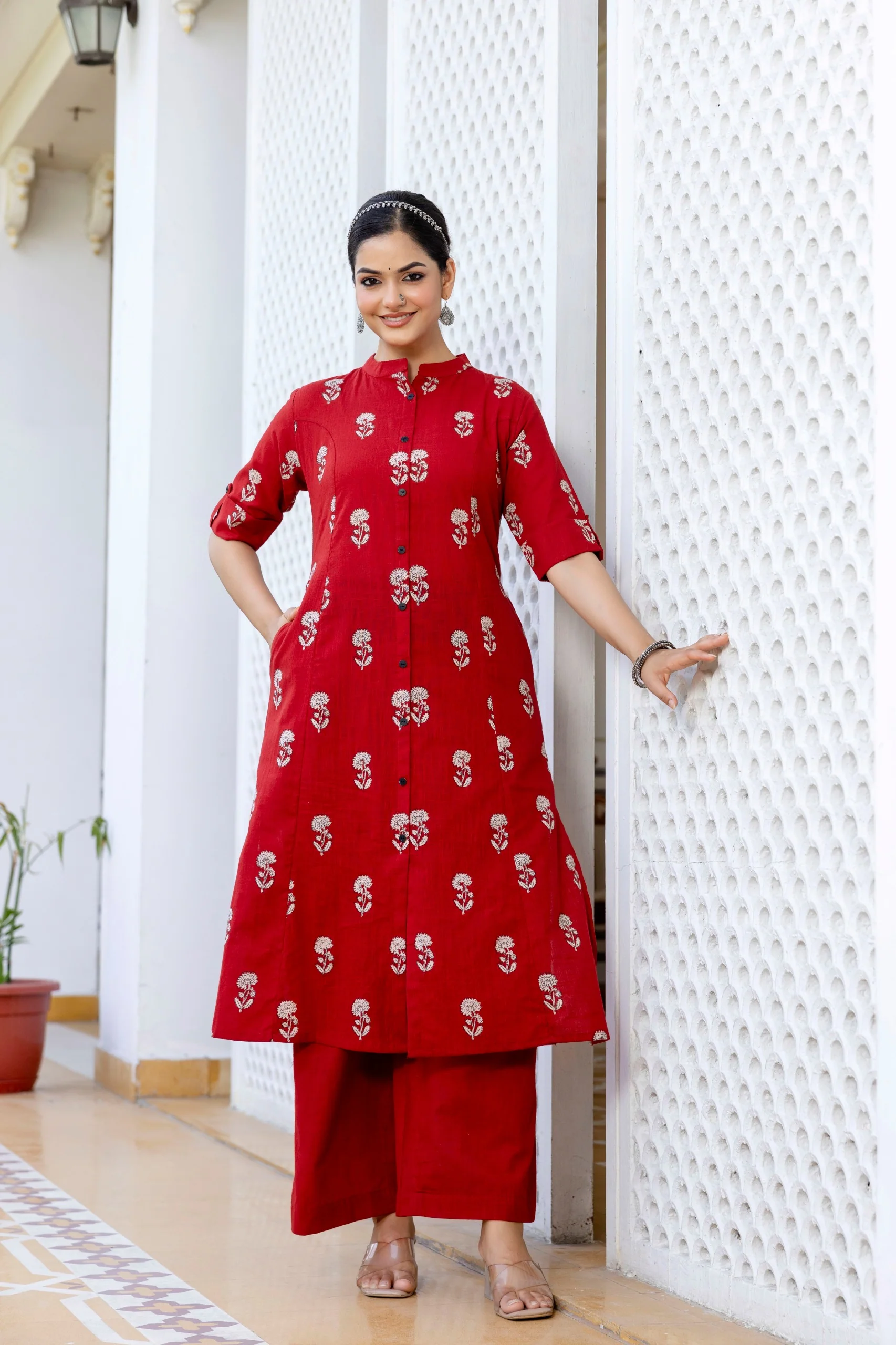 Simran Cotton A-line Coord Set - Image 8
