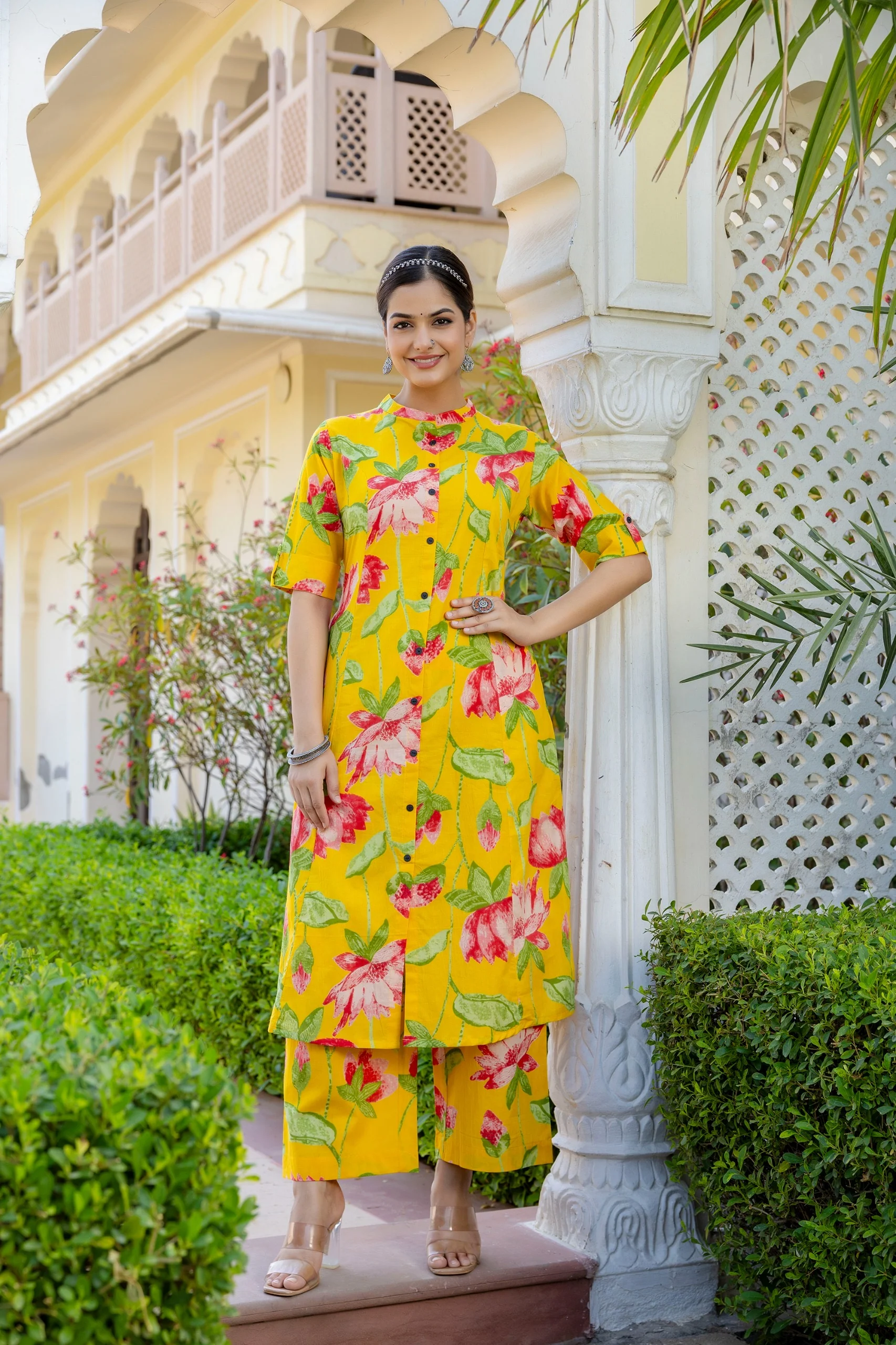 Srujana Floral Summerish A-line Coord Set