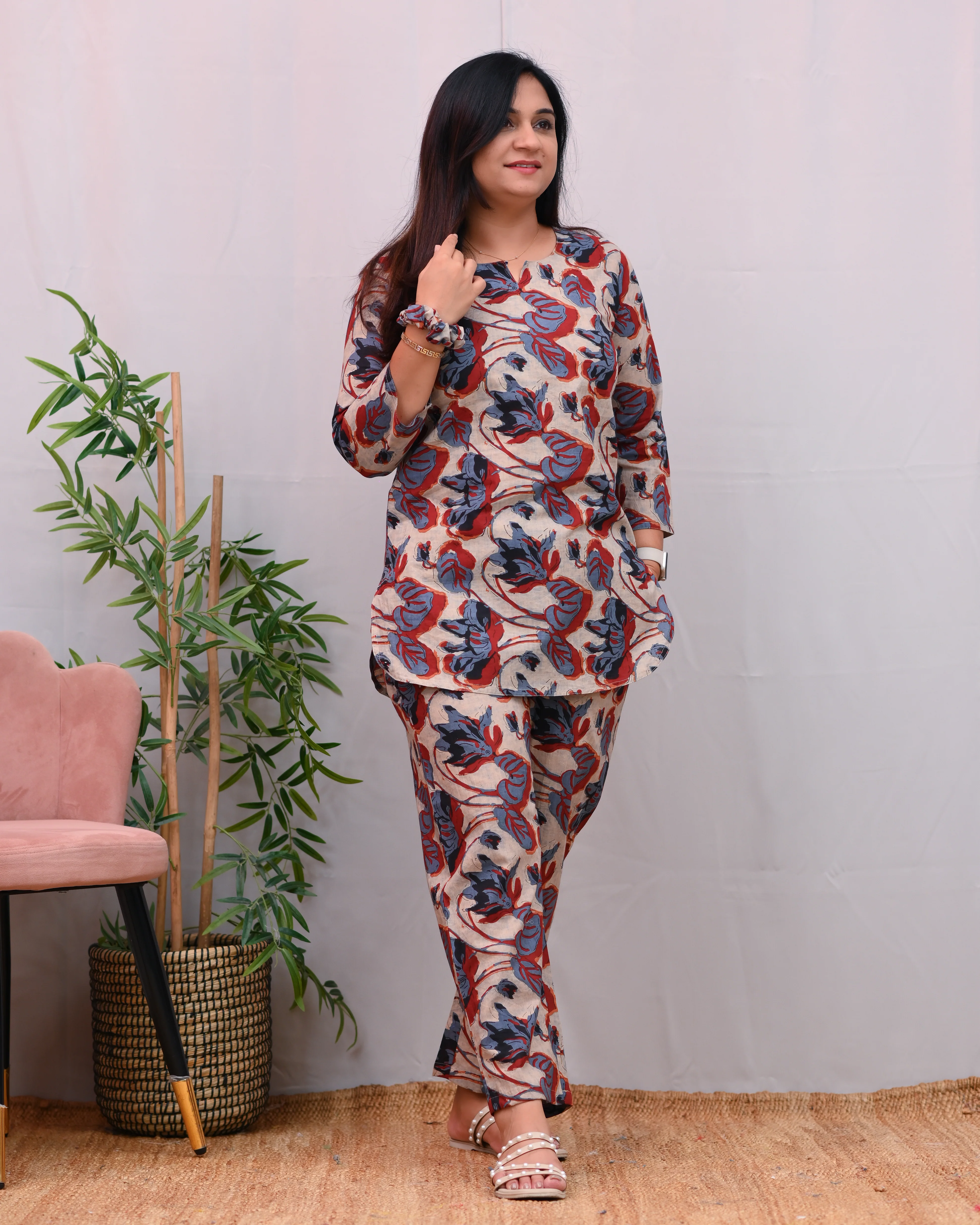 Sukoon Printed Cotton Coord Set - Image 11