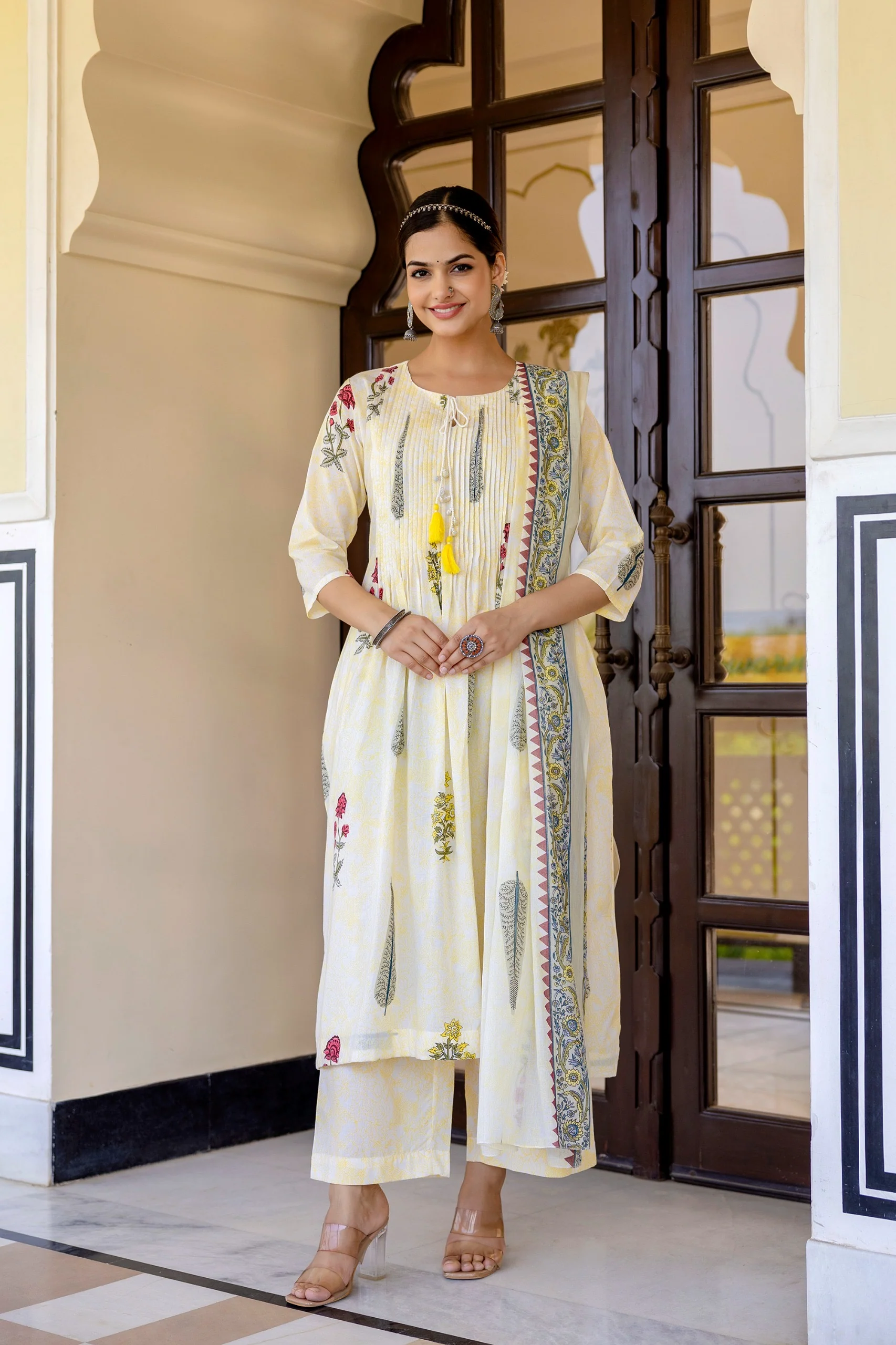 Sumira Handblock Premium Cotton Pant Set - Image 10