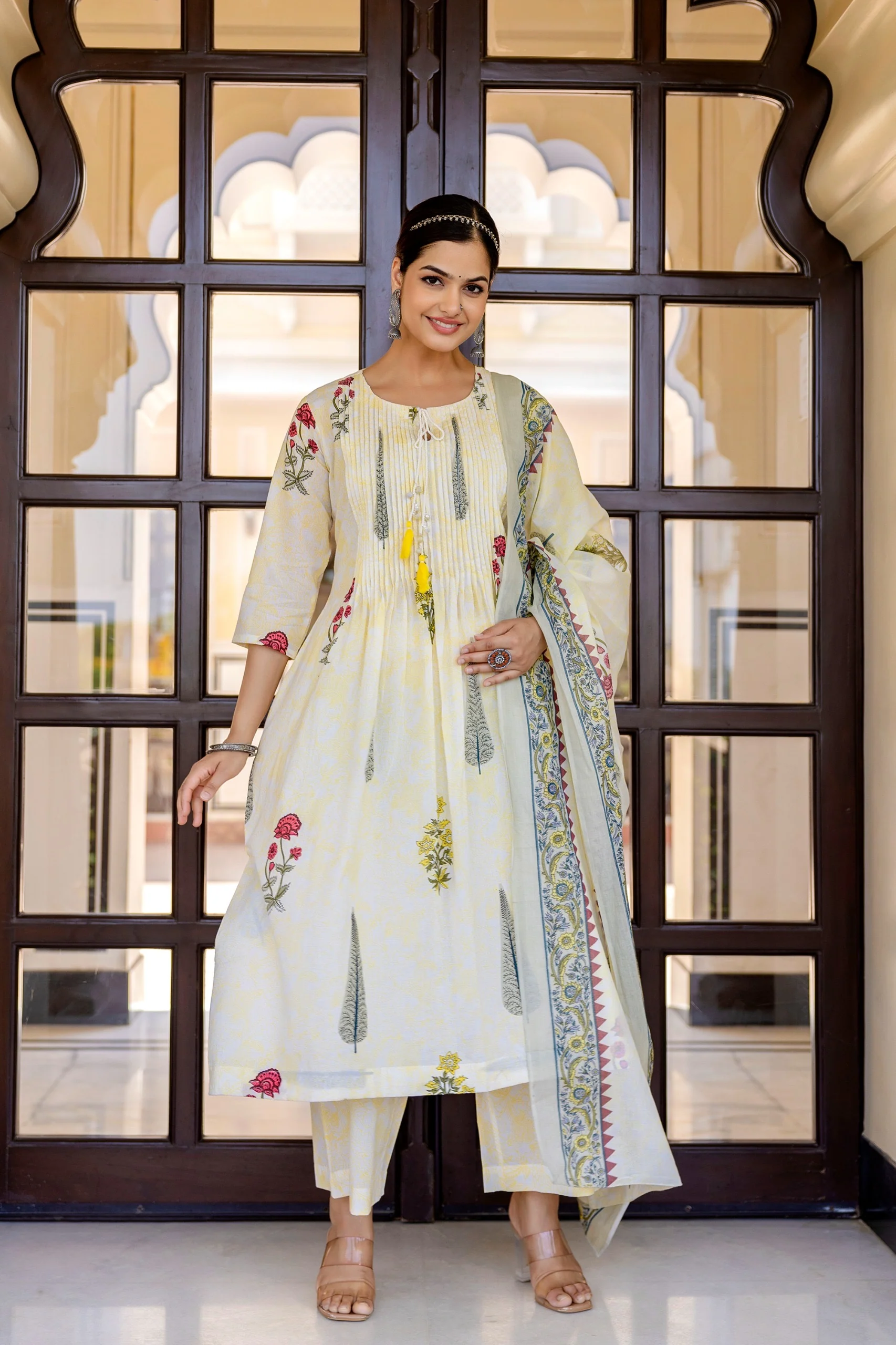 Sumira Handblock Premium Cotton Pant Set - Image 16