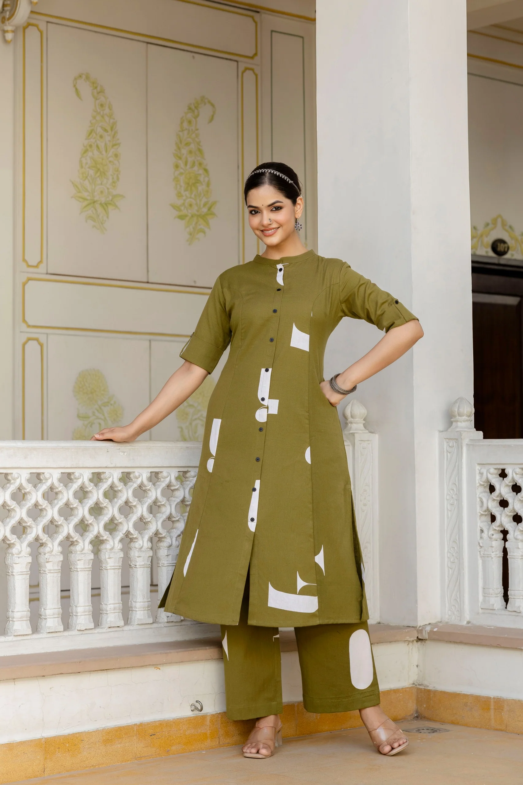 Varisha Cotton A-line Coord Set - Image 18