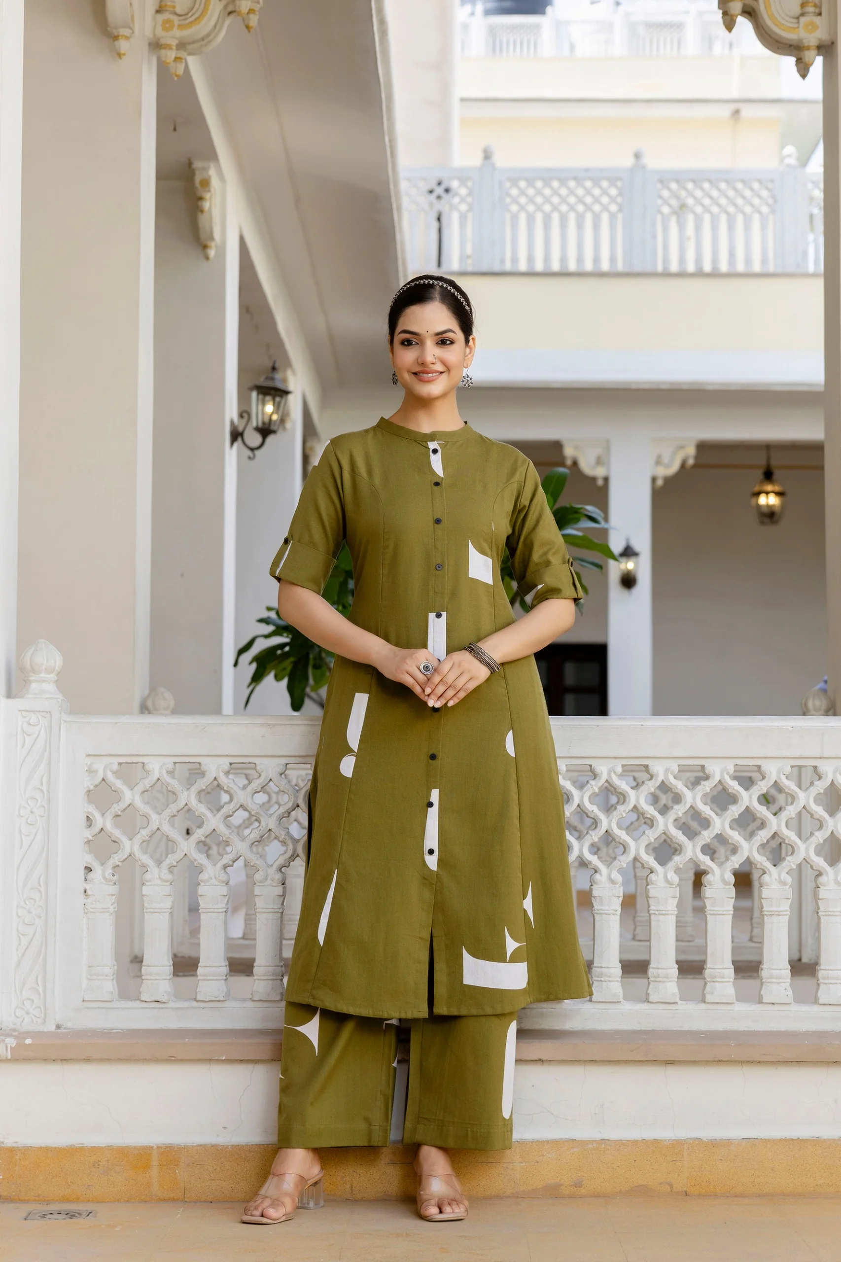 Varisha Cotton A-line Coord Set - Image 23