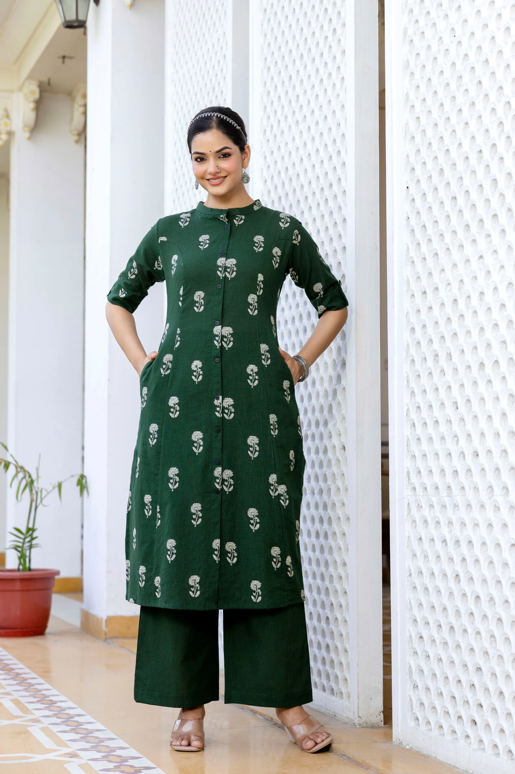 Vedika Cotton A-line Coord Set - Image 11